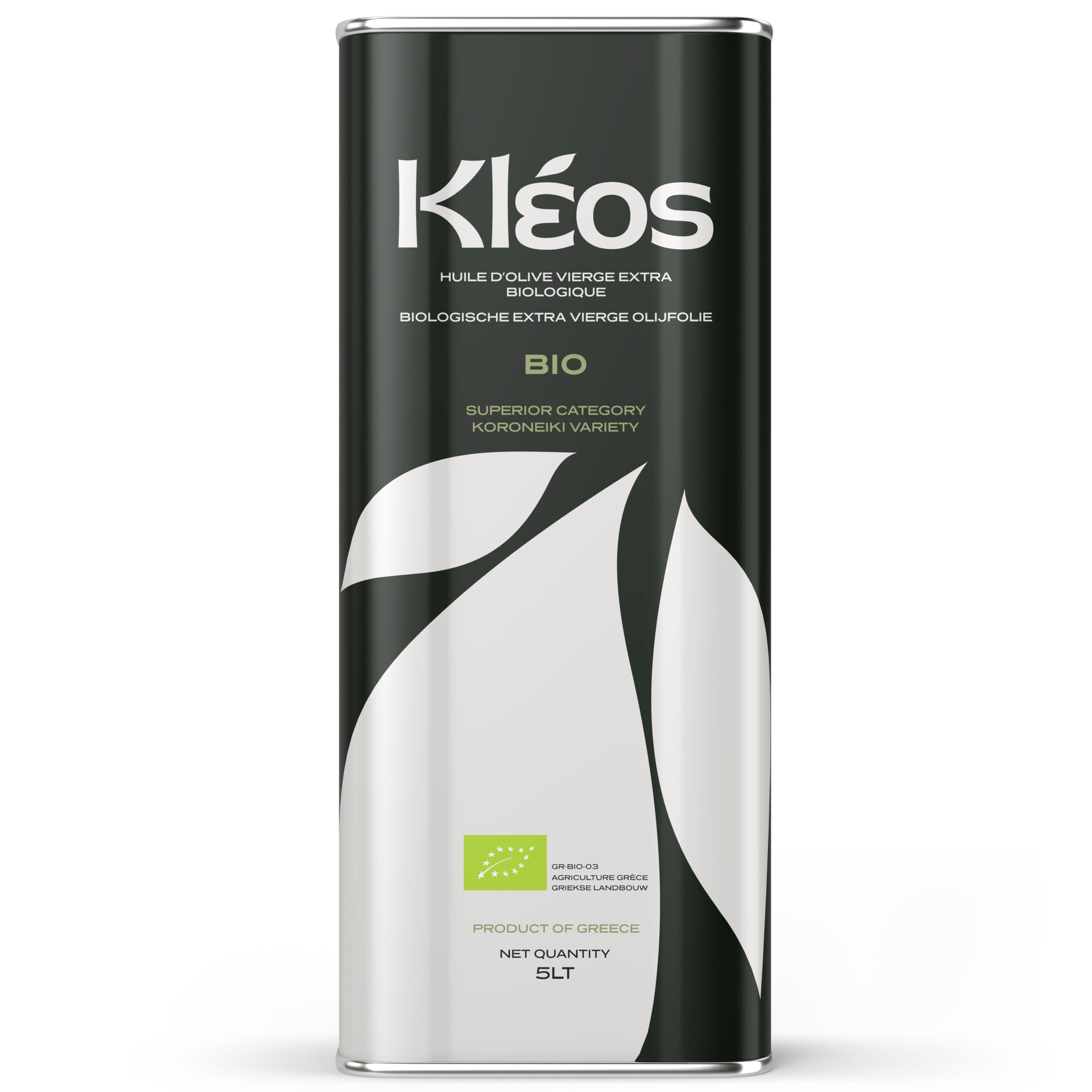 Kleos Organic Extra Virgin Olive Oil 5L